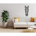 Ver imagem 4 de Cavalo Geométrico Poligonal 60x22cm em Madeira MDF Aplique de Parede