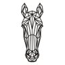Cavalo Geométrico Poligonal 60x22cm em Madeira MDF Aplique de Parede - 1