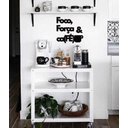 Ver imagem 3 de Foco Força & Café (Fé) 40x40cm Lettering em Madeira Mdf Aplique de Parede