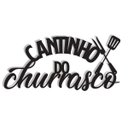 Ver imagem 1 de Cantinho Do Churrasco 45x21cm Lettering Aplique em Madeira MDF Parede