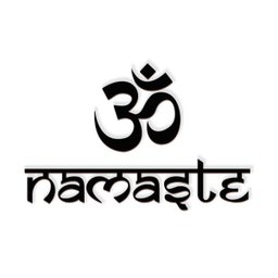 Namastê Om 60x40cm LETTERING em Madeira Mdf Aplique de Parede - 1