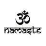 Namastê Om 60x40cm LETTERING em Madeira Mdf Aplique de Parede - 1