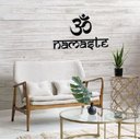 Ver imagem 3 de Namastê Om 60x40cm LETTERING em Madeira Mdf Aplique de Parede