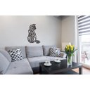 Ver imagem 3 de Gato Geométrico Poligonal 60x38cm em Madeira MDF Aplique de Parede