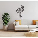 Ver imagem 4 de Flamingo Geométrico Poligonal 60x35cm em Madeira MDF Aplique de Parede
