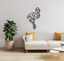Ver imagem 4 de Flamingo Geométrico Poligonal 60x35cm em Madeira MDF Aplique de Parede