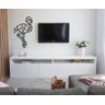 Flamingo Geométrico Poligonal 60x35cm em Madeira MDF Aplique de Parede - 3