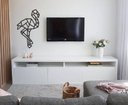 Ver imagem 3 de Flamingo Geométrico Poligonal 60x35cm em Madeira MDF Aplique de Parede