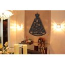 Ver imagem 2 de Nossa Senhora Aparecida 60x44cm em Madeira MDF Escultura de Parede