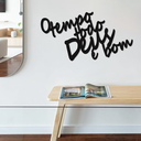 Ver imagem 3 de O Tempo Todo Deus É Bom - Quadro em Madeira Mdf - Apliques de Parede Decoração para Quarto e Casa
