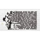 Ver imagem 1 de Oração Francisco 60x33cm LETTERING Em Madeira Mdf Escultura De Parede