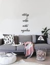 Ver imagem 2 de Entrego Confio Aceito Agradeço 32x70cm em Madeira Mdf Lettering Aplique Parede