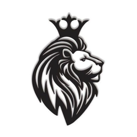 Leão de Judá 60x38cm em Madeira MDF Aplique de Parede