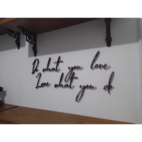 Frases de Parede Personalizadas Lettering em Madeira MDF