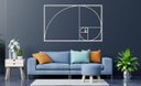 Ver imagem 3 de Sequencia Fibonacci 60x37cm Da Vinci Proporção Áurea em Madeira MDF Aplique de Parede