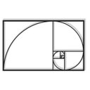 Ver imagem 1 de Sequencia Fibonacci 60x37cm Da Vinci Proporção Áurea em Madeira MDF Aplique de Parede