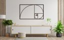 Ver imagem 2 de Sequencia Fibonacci 60x37cm Da Vinci Proporção Áurea em Madeira MDF Aplique de Parede