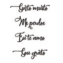 Ver imagem 1 de Ho oponopono 58x82cm em MDF - LETTERING Aplique de Parede