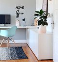 Ver imagem 2 de Home Office 50x35cm Lettering em Madeira MDF Aplique de Parede