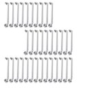 Ver imagem 1 de Alça de Apoio Barra 40cm Inox Kit 34 Unidades Acessibilidade Idoso Deficiente Segurança Banheiro Box