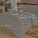Ver imagem 4 de Kit Edredom Casal Queen 05 Peças Dupla Face Bege Casa Dona
