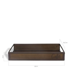 BANDEJA CAFE MARROM IPE - 3 BANDEJA CAFE MARROM IPE - 3