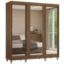 Ver imagem 3 de Guarda-Roupa Casal com Pés 3 Portas de Correr de Espelho Reno Madesa