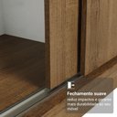 Ver imagem 6 de Guarda-Roupa Casal com Pés 3 Portas de Correr de Espelho Reno Madesa