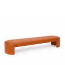 Ver imagem 3 de Recamier Luxo Decorativo Puff Fly 193cm Cama King Estofados:marrom Courino Sintético