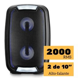 Caixa de Som Multilaser Mini Torre 200W Sp336 02 Microfones - 2