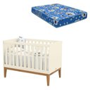 Ver imagem 1 de Berço Americano Unique Off White Eco Wood com Colchão Ortobom - Matic
