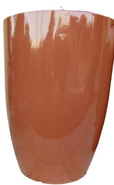 Vaso decorativo em fibra de vidro - Vaso Jarron 90 cm - marron terracota