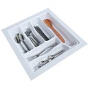 Ver imagem 2 de Kit 03 Organizador Divisor de Talheres para Gaveta M04 Bandeja 45,6x49,1 Cm Separador Branco - Inovi