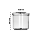 Ver imagem 2 de Pote Redondo de Acrílico com Tampa para Cereais Doces e Produtos Naturais