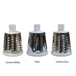 Cortador Fatiador de Legumes com 3 Laminas Ralador Queijo Legumes Verduras - 8 Cortador Fatiador de Legumes com 3 Laminas Ralador Queijo Legumes Verduras - 8