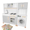 Ver imagem 1 de Kit Cozinha Infantil e Máquina de Lavar Infantil - Cinza