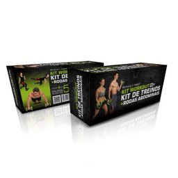 Kit Treino Funcional e Exercício Fitness Com Rodas Abdominais - 4 Kit Treino Funcional e Exercício Fitness Com Rodas Abdominais - 4