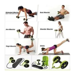 Kit Treino Funcional e Exercício Fitness Com Rodas Abdominais - 7 Kit Treino Funcional e Exercício Fitness Com Rodas Abdominais - 7
