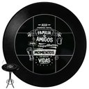 Ver imagem 3 de Cj Mesa Madeira Azulejo 60cm - Bistrô Fixa 98cm + 2 Banquetas 73 - Preta - Família e Amigos