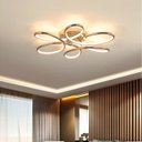Ver imagem 2 de Lustre Led Flor Espiral Moderno Luminária Teto Luz Ajustável Sobrepor Luxuoso Brinovar