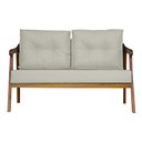 Ver imagem 1 de Namoradeira Vitoria Base Reforçada Luxo Veludo Bege