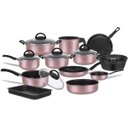 Ver imagem 1 de Conjunto de Panelas Antiaderente 13 Peças Teflon - Rosa