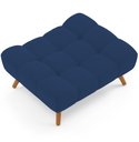Ver imagem 3 de Puff Pet Cama Estofada para Cachorro Sofia L02 Suede Azul Marinho - Inoviza
