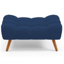 Ver imagem 6 de Puff Pet Cama Estofada para Cachorro Sofia L02 Suede Azul Marinho - Inoviza