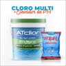 Cloro para Piscina Atcllor 10kg 3 em 1 Multiação + Ph Mais (barrilha) 02 Kg - 2
