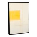 Ver imagem 4 de Quadro Decorativo Minimalista Amarelo com Moldura Filete