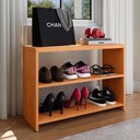 Ver imagem 2 de Kit Sapateira Banquinho Organizadora 9 Pares Calçados Cabeceira Suspensa Cama Box Queen 160cm - Rpm