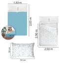 Ver imagem 5 de Jogo de Cama King Size 200 Fios Fiori - Heitor (7603)