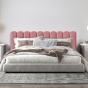 Ver imagem 6 de Cabeceira Modulada Estofada Adesiva Nuvem 2 Módulos 60x20cm Rosa