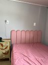 Ver imagem 3 de Cabeceira Modulada Estofada Adesiva Nuvem 2 Módulos 60x20cm Rosa